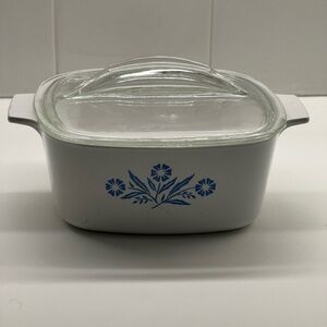 Corningware White and Blue Cookware Classic